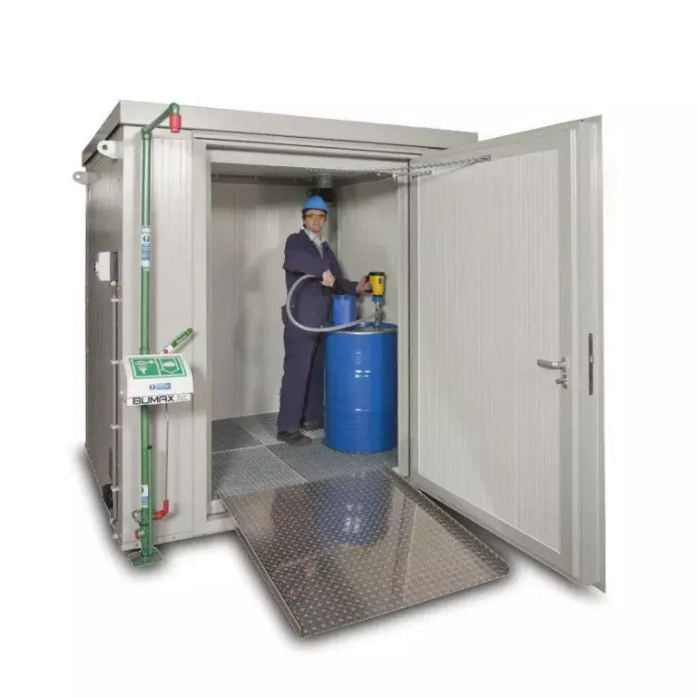 Betreedbare brandwerende container