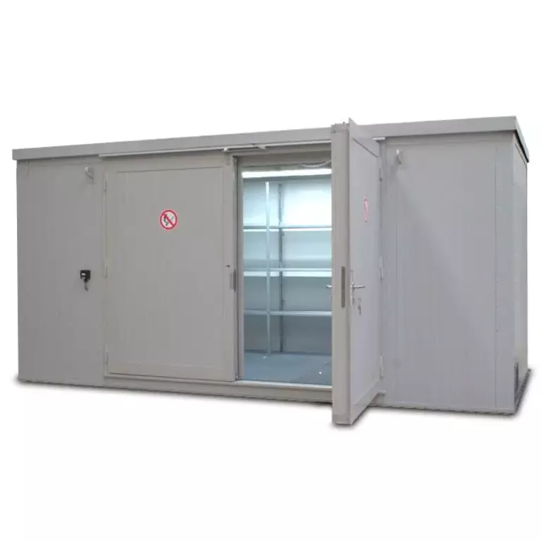Betreedbare brandwerende container