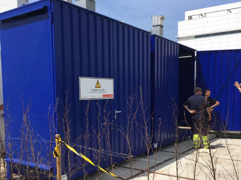 Opslagcontainer met vleugeldeuren